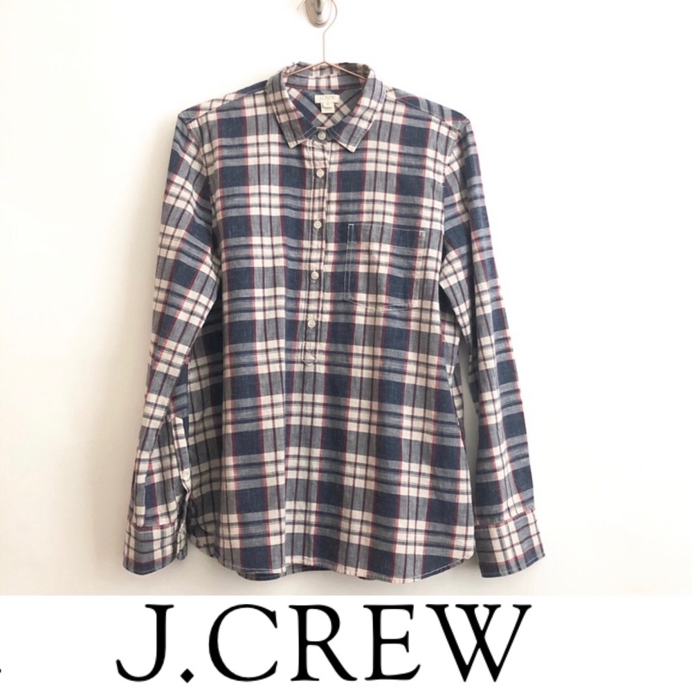 FINAL SALE J. Crew Plaid Button Up